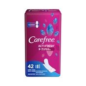 CAREFREE Acti-Fresh Long Pantiliners To Go, Unscented