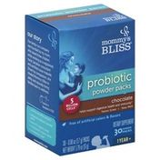 Mommy's Bliss Powder Packs, Probiotic, Chocolate