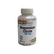 Solaray 400mg Magnesium Citrate Vegetarian Capsules