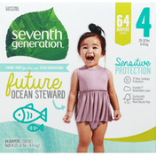 Seventh Generation Diapers, 4 (20-32 lbs)