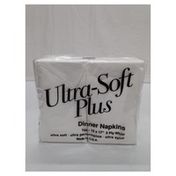 Ultra-Soft Plus 2-Ply White Dinner Napkins