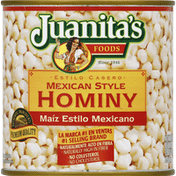 Juanita's Foods Hominy, Mexican Style, Estilo Casero