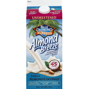 Blue Diamond Almond Breeze Unsweetened Vanilla Almond Milk & Coconut Milk  Blend
