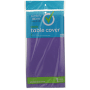 Simply Done Plastic Table Cover, Purple