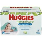 Huggies Natural Care Refreshing Baby Wipes, Scented, 6 Refill Packs (1