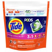 Tide PODS Liquid Laundry Detergent Pacs, Fresh Coral Blast