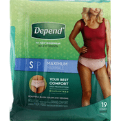 Depend Fit-Flex Adult Incontinence Underwear for Women Maximum Absorbency