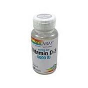 Solaray Super Bio Vitamin D-3 125 Mcg (5000 Iu) In Coconut Oil Dietary Supplement Softgels