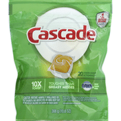 Cascade ActionPacs Dishwasher Detergent, Lemon Scent