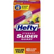 Hefty Quart Storage Slider Bags