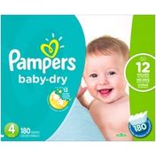 Pampers Baby-Dry Size 4 Diapers