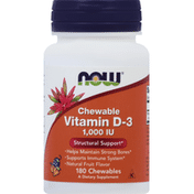 Now Vitamin D-3, 1000 IU, Chewable