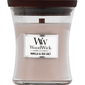WoodWick Candle, Vanilla & Sea Salt