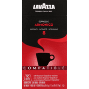 Lavazza Coffee, Ground, Intensity 8, Espresso Armonico, Capsules