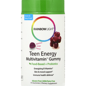 Rainbow Light Teen Energy, Multivitamin Gummy, Delicious Grape Flavor
