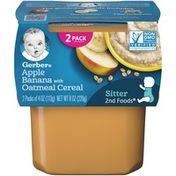 Gerber Blended Fruits with Oatmeal Purees-Fruit/Grain 2nd Foods