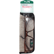 Clear Readers Eyeglasses, +1.75