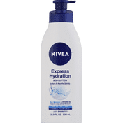 Nivea Body Lotion, Express Hydration, Lotus Flower Scent