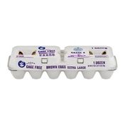 SB Cage Free Brown Eggs Grade A Extra Large - 12 CT