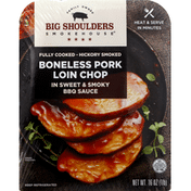 Big Shoulders Smokehouse Boneless Pork Loin Chop, in Sweet & Smoky BBQ Sauce