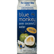 Blue Monkey Coconut Water, Pure, with Pulp