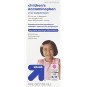 Up&Up Acetaminophen, Children's, Oral Suspension, Bubblegum Flavor