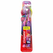 Colgate Kids Toothbrushes with Tongue Cleaner, Extra Soft, Trolls