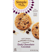 Simple Mills Dark Chocolate Coconut Soft Baked Almond Flour Cookies