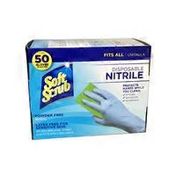 Soft Scrub One Size Nitrile Gloves