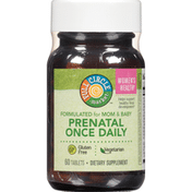 Full Circle Formulated For Mom & Baby Prenatal Once Daily Helps Support Healthy Fetal Development Dietary Supplement Vegetarian Tablets