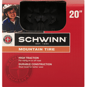 Schwinn Mountain Tire, High Traction, 20 Inch