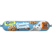 Pillsbury Ready To Bake Chocolate Chip Refrigerated Cookie Dough, Value Size
