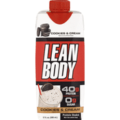 Lean Body Protein Shake, Cookies & Cream