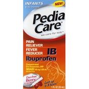 PediaCare Pain Reliever/Fever Reducer, Infants, Oral Suspension USP, Dye-Free Berry Flavor