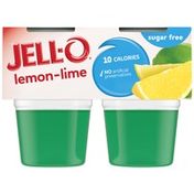 Jell-O Lemon-Lime Sugar Free Ready-to-Eat Jello Cups Gelatin Snack