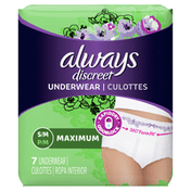 Always Discreet Incontinence Underwear, Maximum,  Underwear