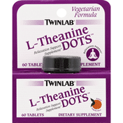 Twinlab L-Theanine, Dots, Tablets, Tangerine Flavor