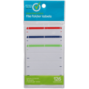 Simply Done File Folder Labels, Assorted Colors