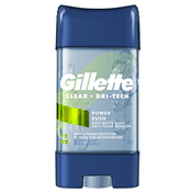 Gillette Antiperspirant Deodorant for Men, Clear Gel, Power Rush, 72 Hr. Sweat Protection