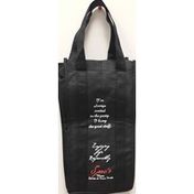 Spec's Wine Bottle Bag  2 Bottle Black Fabric