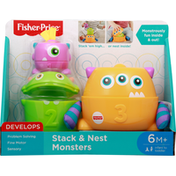 Fisher-Price Toy, Stack & Nest Monsters, 6 Months+