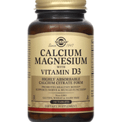 Solgar Calcium Magnesium, with Vitamin D3, Tablets