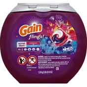 Gain flings! Scent Duets Laundry Detergent Pacs, Wildflower and Waterfall, 43 count Laundry