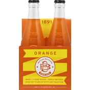 Boylan Bottling Soda, Orange, 4 Pack