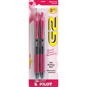 Pilot Pens, Gel Roller, Fine Point 0.7 mm, Black