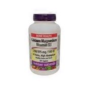 Webber Naturals 100 IU 175 mg 2:1 Ratio Calcium Magnesium With Vitamin D3 Caplets