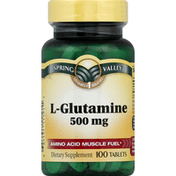 Spring Valley Vineyard L-Glutamine, 500 mg, Tablet