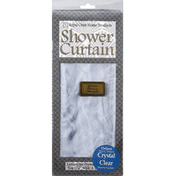 Royal Crest Shower Curtain, Extra Heavy Weight, Crystal Clear