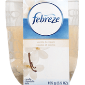 Febreze Candle, Vanilla & Cream