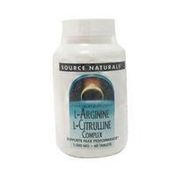 Source Naturals L-Arginine L-Citrulline Complex 1,000 mg Tablets
